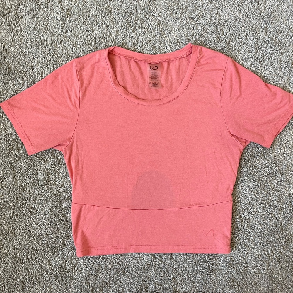 TLF Pink Workout Crop Top M